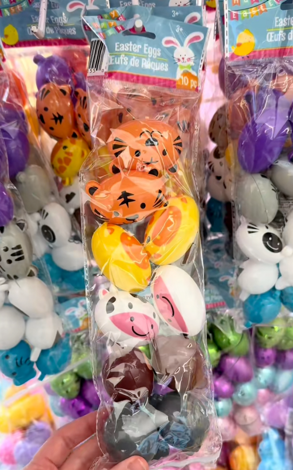 A pack of animal Easter eggs