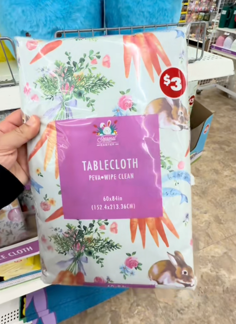 An Easter table cloth