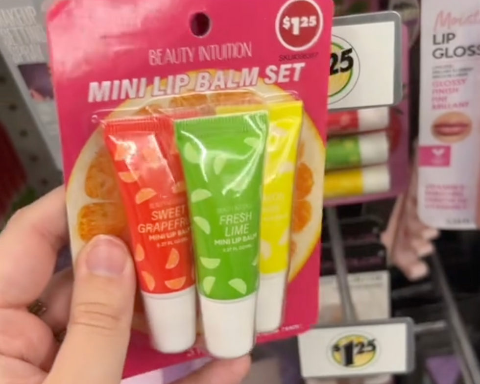 Beauty Intuition lip balms at Dollar Tree