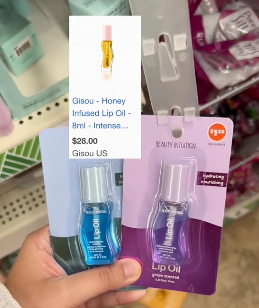 Beauty Intuition lip oils at Dollar Tree