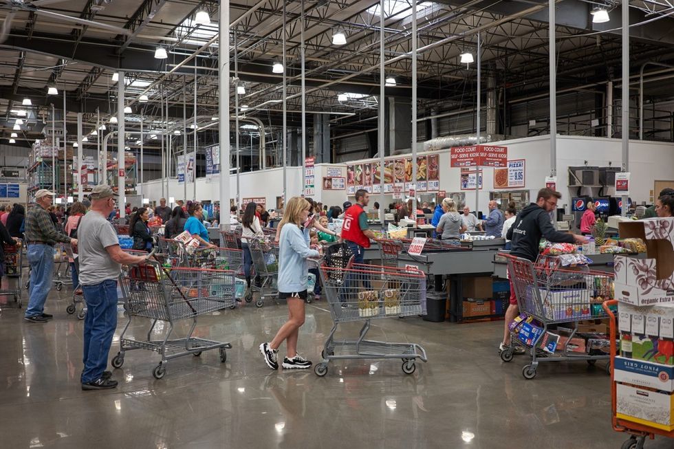 Costco checkout lines