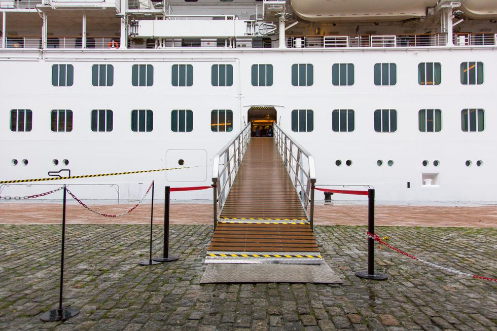 Cruise Ship boarding area