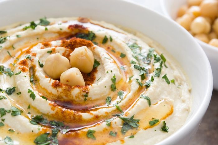 hummus in a bowl