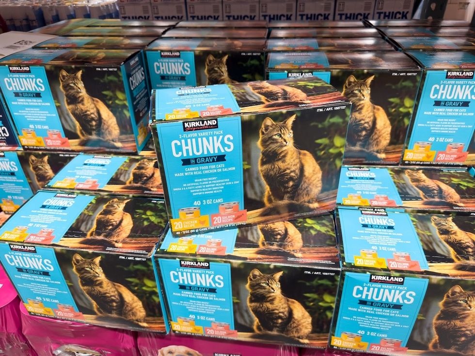 Kirkland cat food at Costco