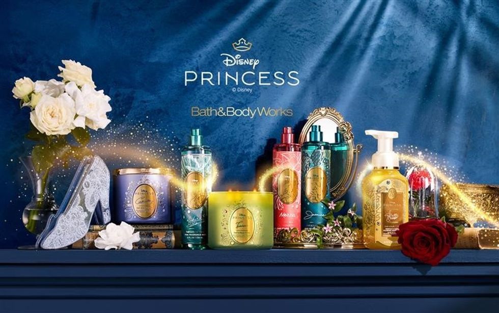 promo image for the Bath & Body Works x Disney collection