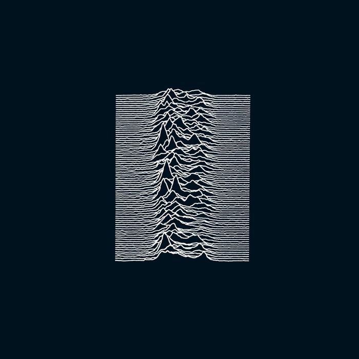 "Unknown Pleasures" by Joy Division album cover