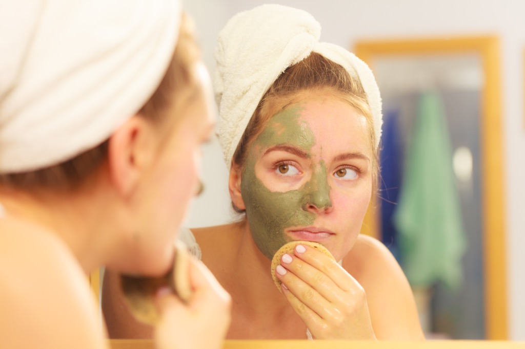 exfoliate, face mask, look younger