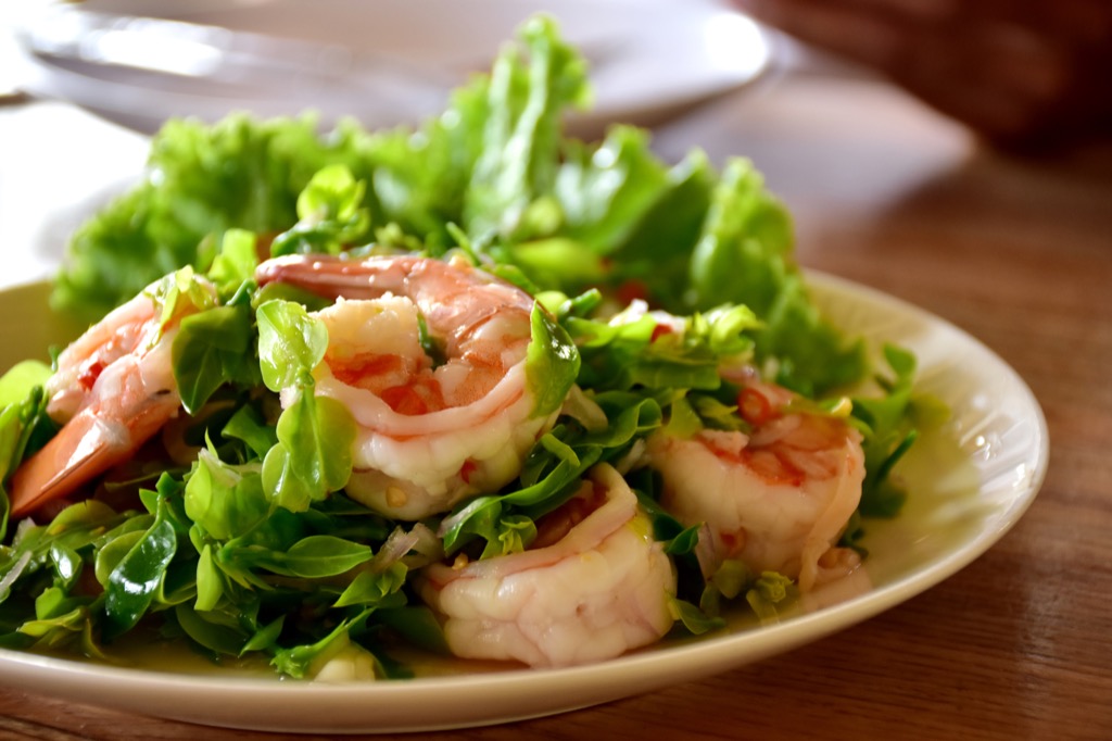 Shrimp salad libido food