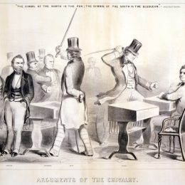 politicians assaulting charles sumner preston brooks