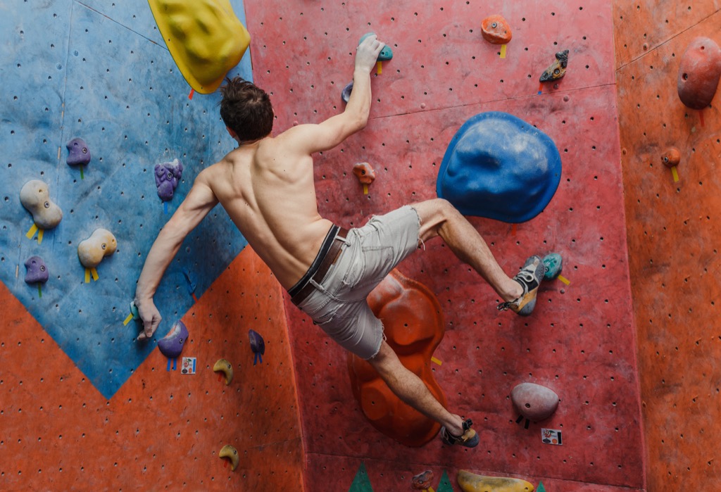 Luxury exercise classes bouldering rock climbing