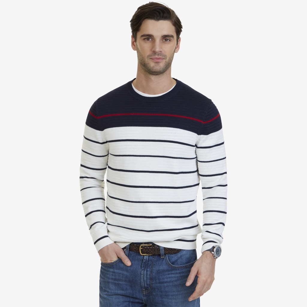nautica striped sweater