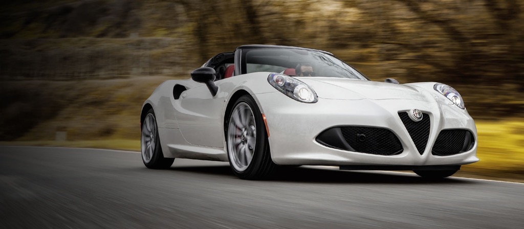 Alfa Romeo 4C Spider, one of the best droptops on the market.