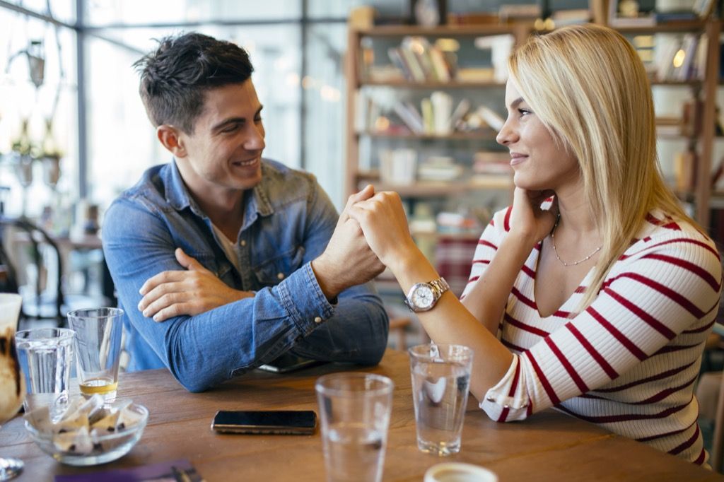 Couple, holding hands