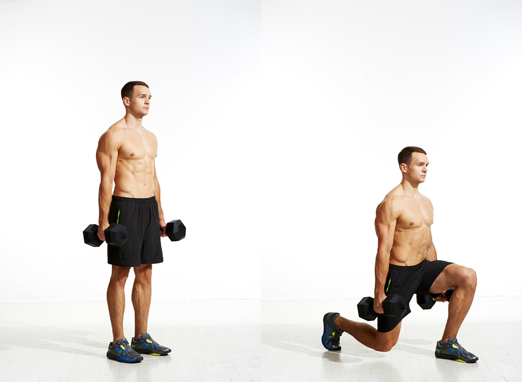 Dumbbell Lunge, Best Full-Body Fat-Loss Workout