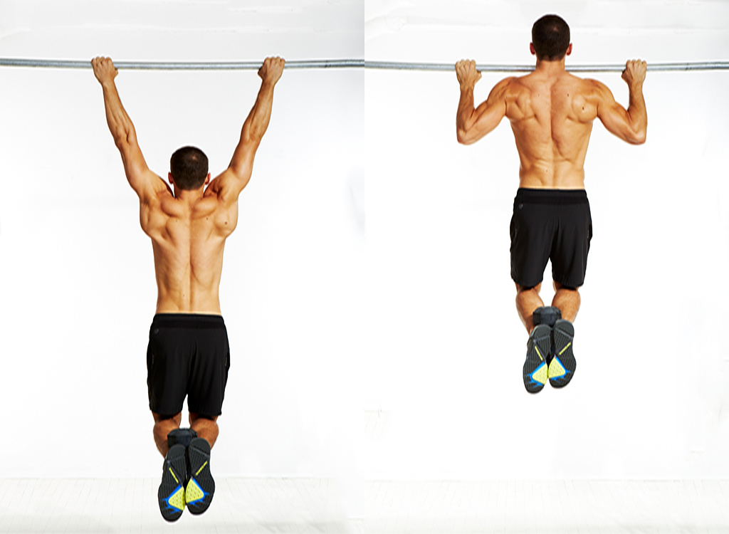 Weighted Pull up, muscle, part of a full-body workout