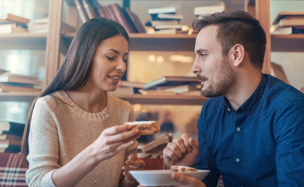 Couple, sandwiches