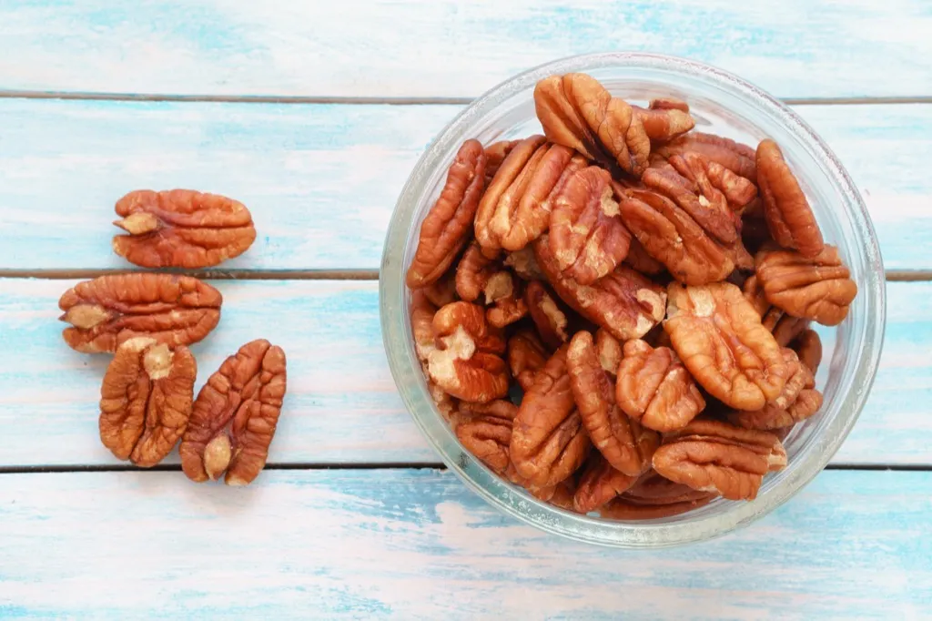 Pecans, which is one of the best anti-aging foods for men north of 40. 