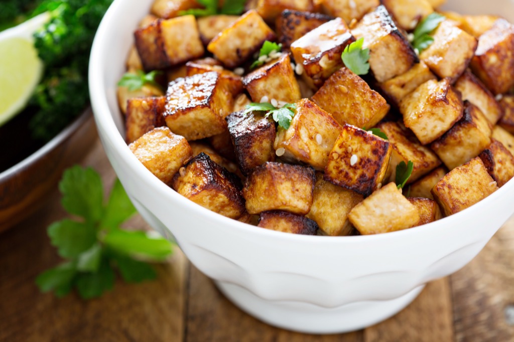 Tofu, health food, which is one of the best anti-aging foods for men north of 40. 