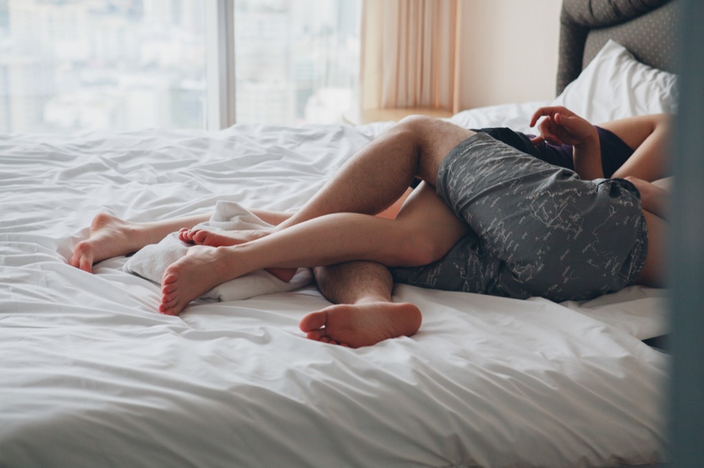taking a nap together is a great way for couples to relax
