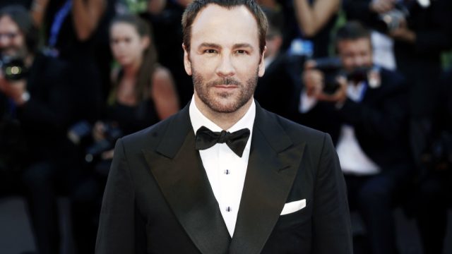 Tom Ford on the red carpet at Venice Film Festival in 2016