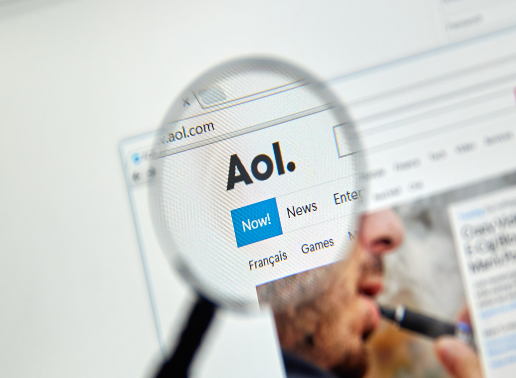 AOL email address, 40s, what to give up in your 40s