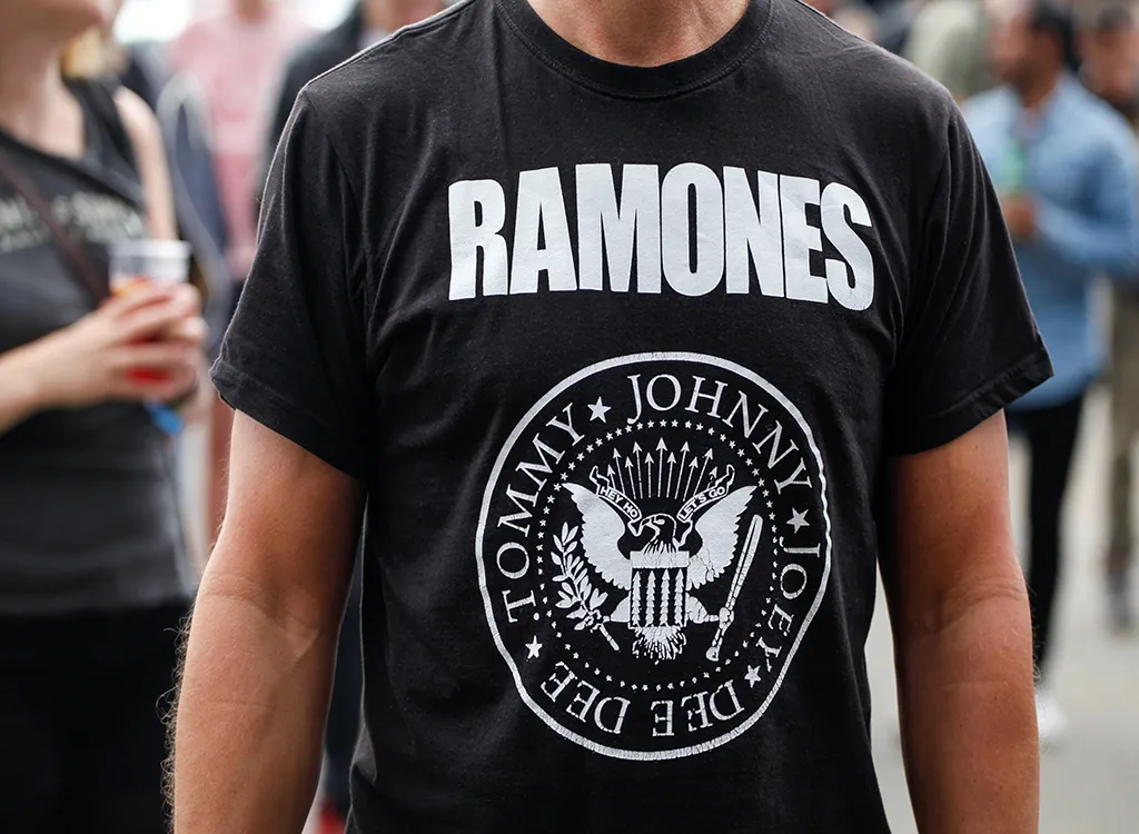 Band t-shirt, Ramones t-shirt, 40s, what to give up in your 40s