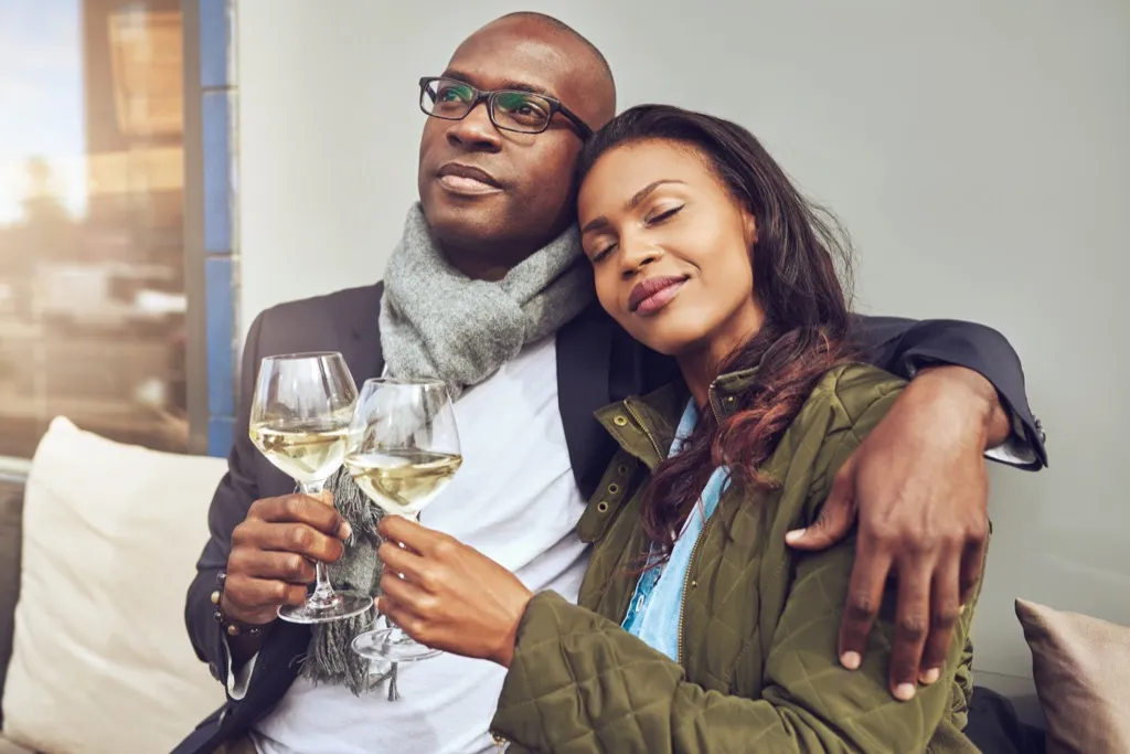 Breaking up, couple benefits of wine