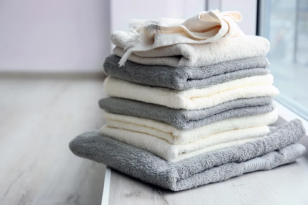 a stack of towels