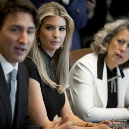 Justin Trudeau and Ivanka Trump