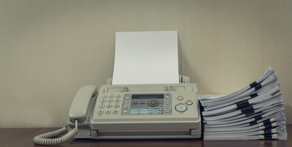 fax machine obsolete home items