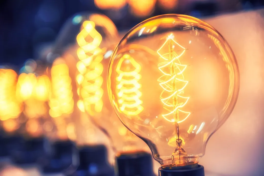 electricity in lightbulbs