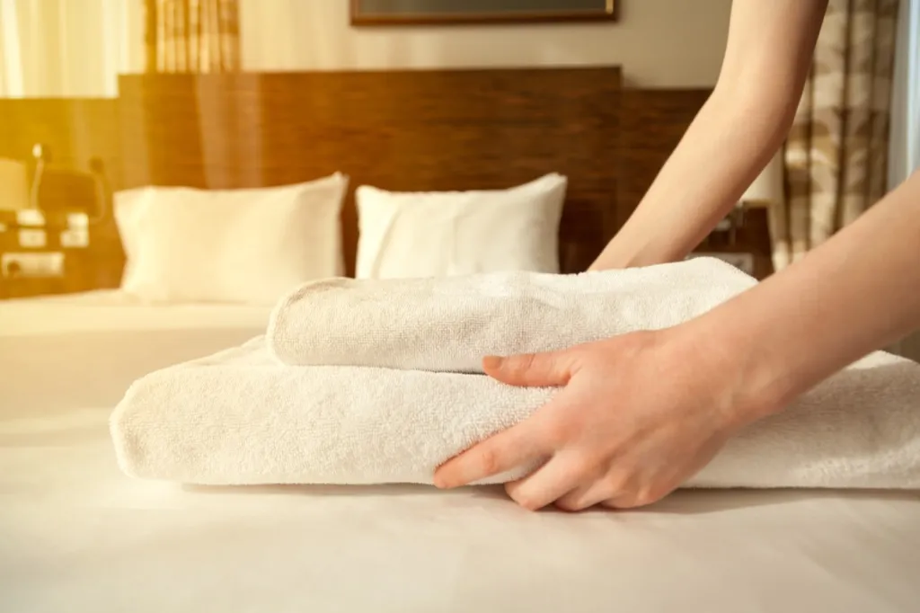 towel bed after sex