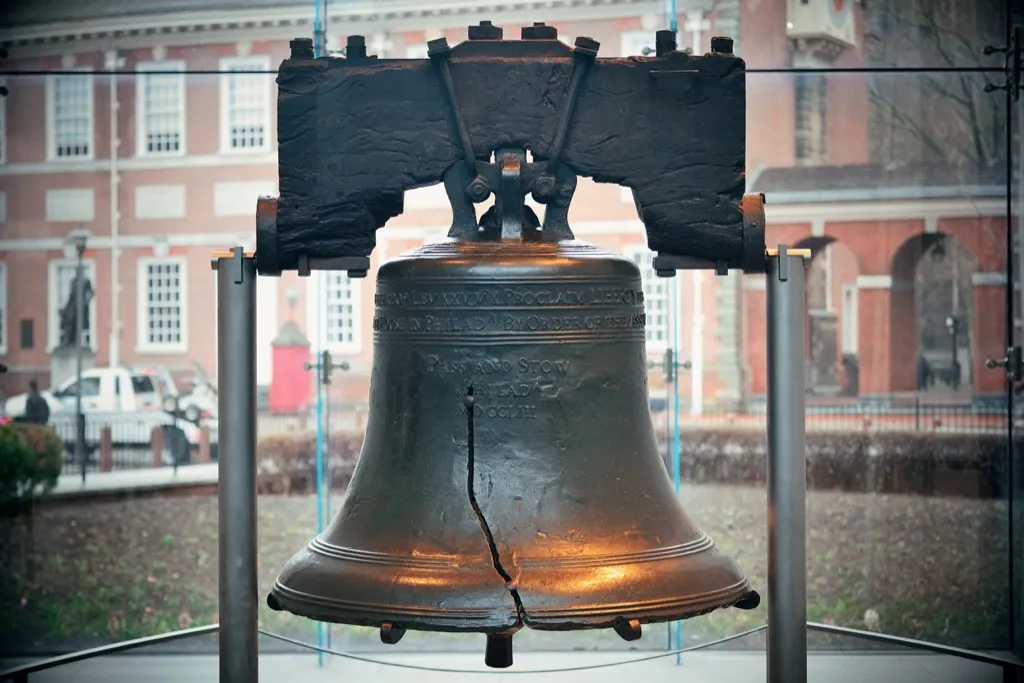 the liberty bell's crack in philadelphia