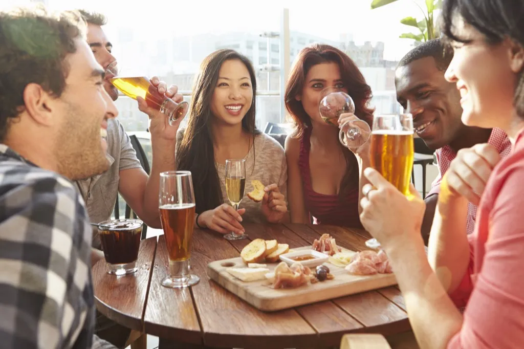 friends at a restaurant 40 things you shouldn't believe after 40