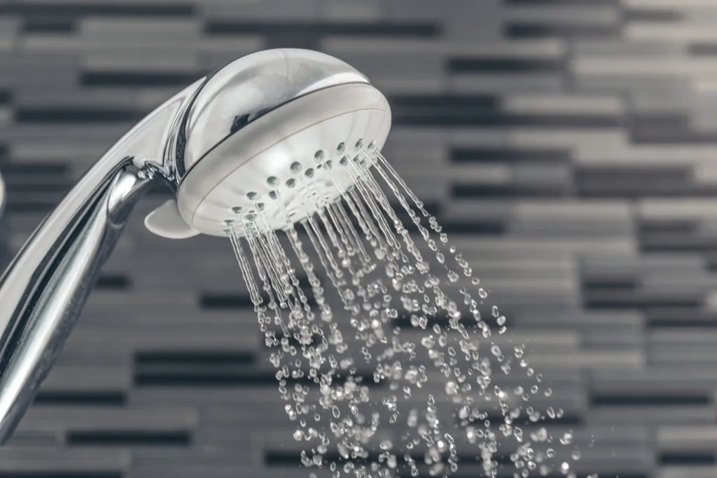 A Shower Head Spurting Water Cleaning Hacks