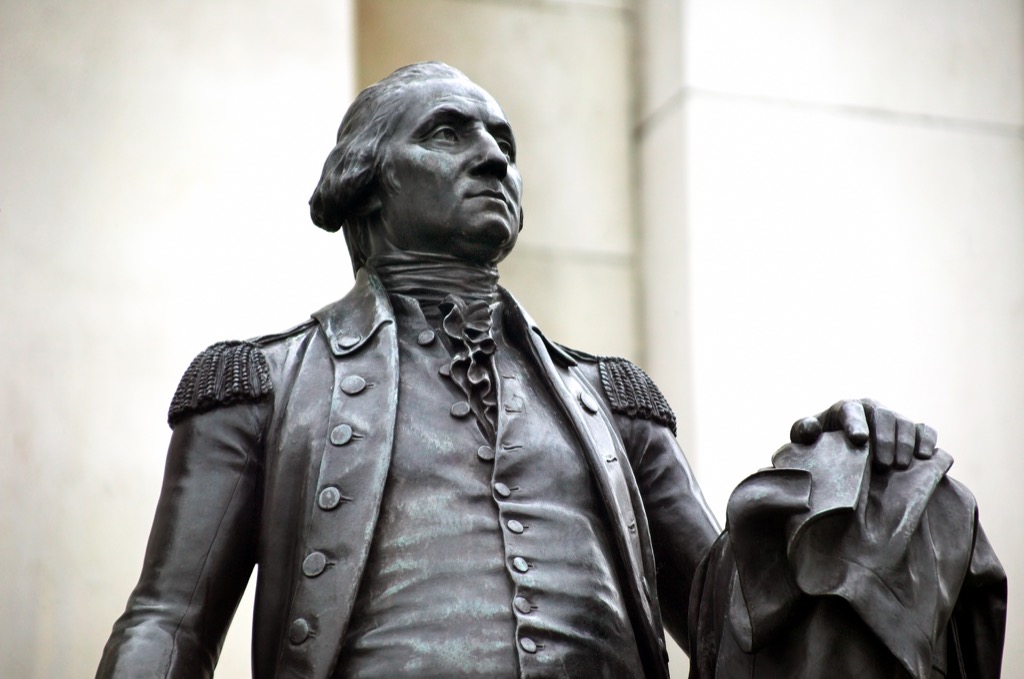 Founding Father and President George Washington historical facts