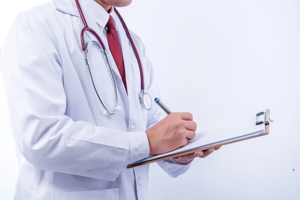 Doctor in lab coat - gynecologist secrets 