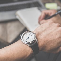 Looking at watch