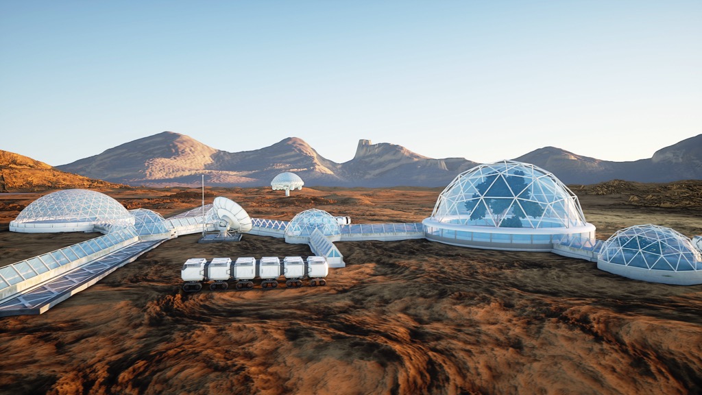 Mars Colony Life in 100 Years