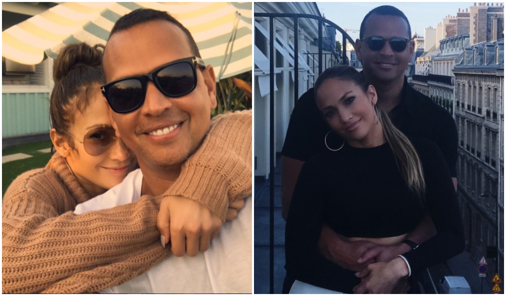 Jennifer Lopez and Alex Rodriguez on vacation.