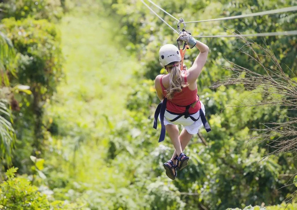 Ziplining, a great non-cliché second date. second date ideas