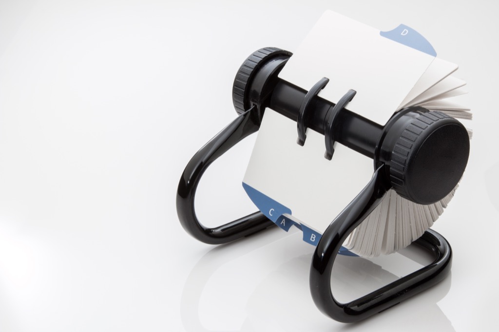 rolodex things no woman over 50 should own