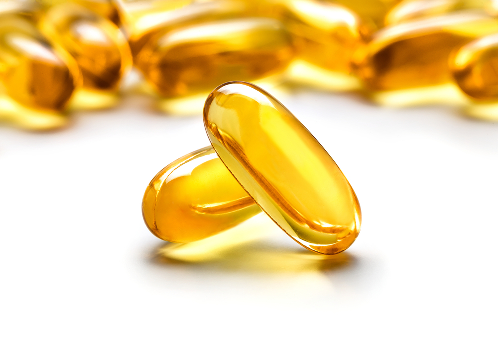 fish oil supplement pill, healthy skin after 40