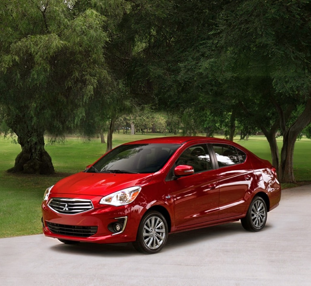 the Mitsubishi Mirage is one of the ugliest cars to blow your salary on