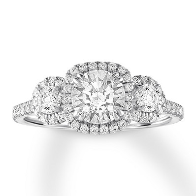 Jared Diamond Three-Stone Ring 2 ct tw, one of the best engagement rings.