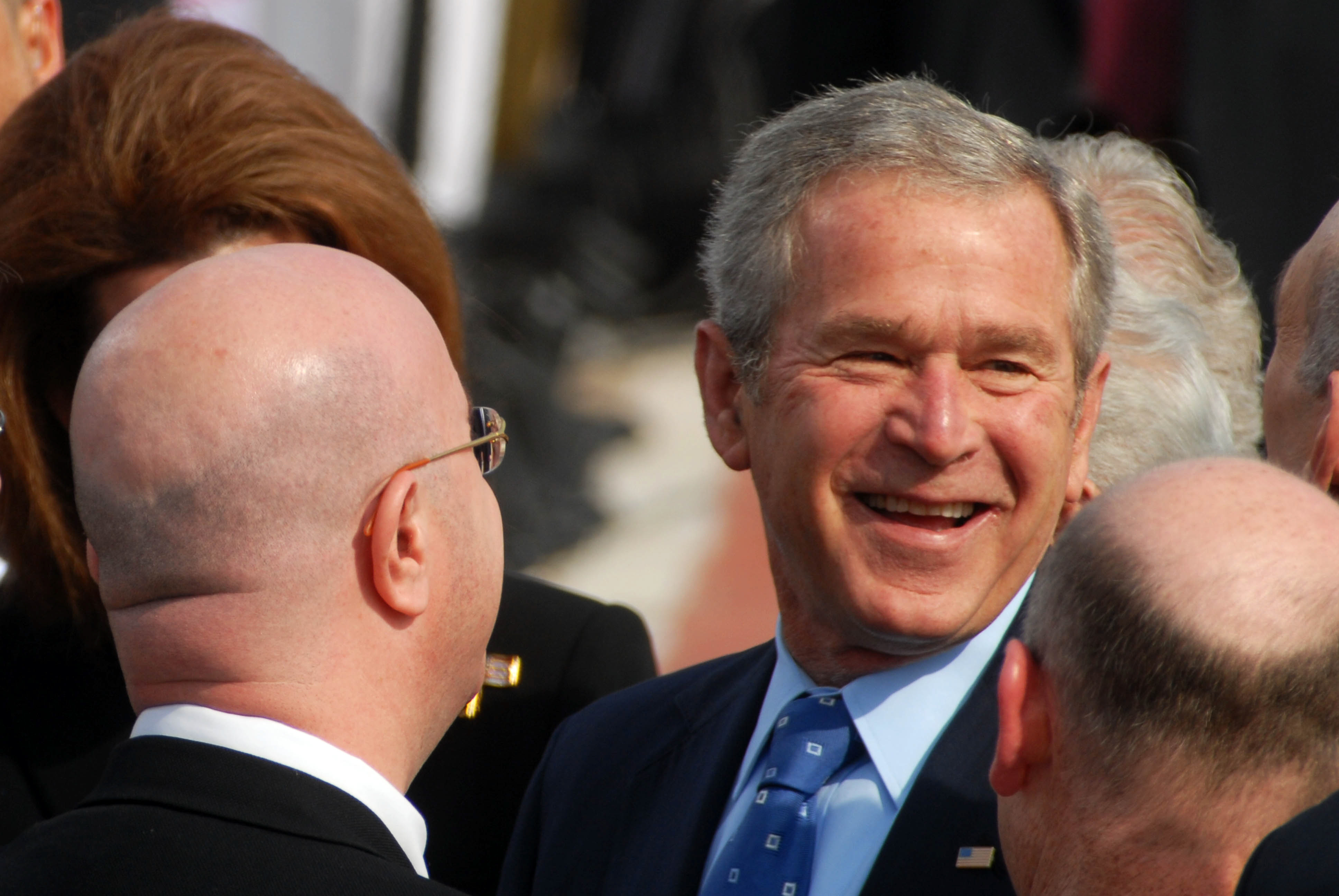 George W. Bush, who made his share of president etiquette gaffes. 