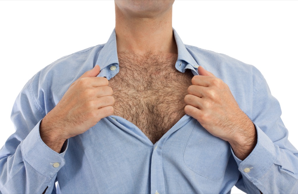 no man should show their chest hair at work