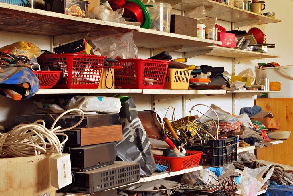 having too much stuff says a lot about a cluttered personality