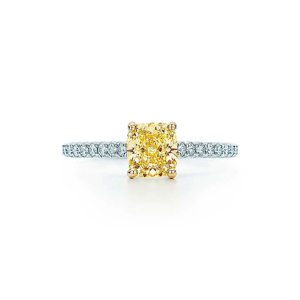 Tiffany & Co. Yellow Diamond Novo Ring, one of the best engagement rings. 