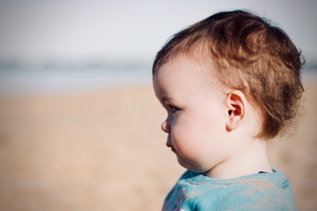 Baby on beach - literary baby names 